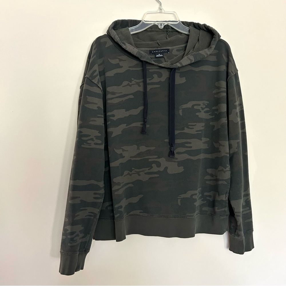 Sanctuary Women’s Green Camouflage Sweatshirt Hoodie
